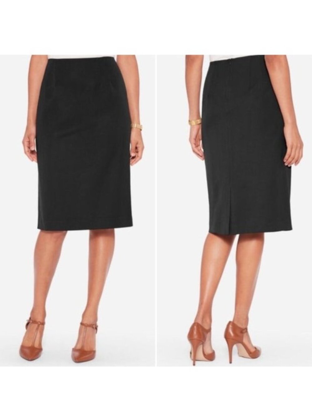 Pendleton | Vintage Black Virgin Wool Pencil Skirt | Size 10